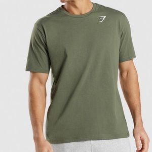Men’s Gymshark green workout shirt